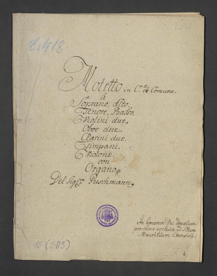Motetto in C di Comune