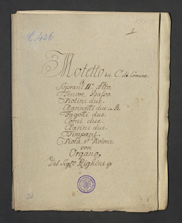 Motetto in C di Comune