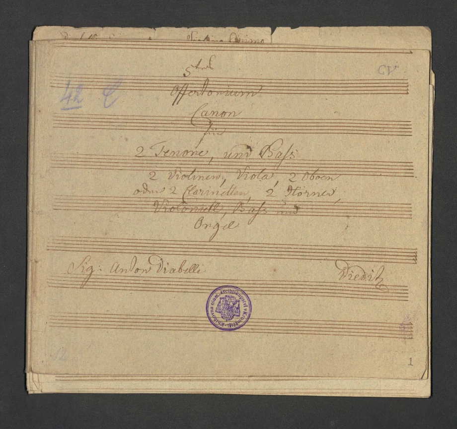 5tes Offertorium Canon