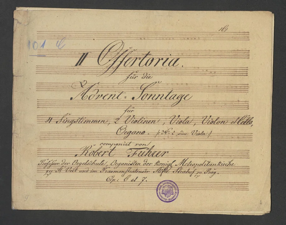 II Offertoria für die Advent = Sonntage op. 6 et 7