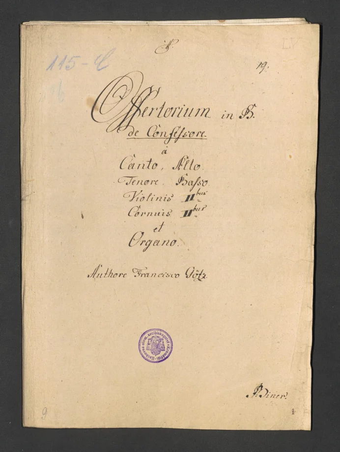 Offertorium in B de Confessore