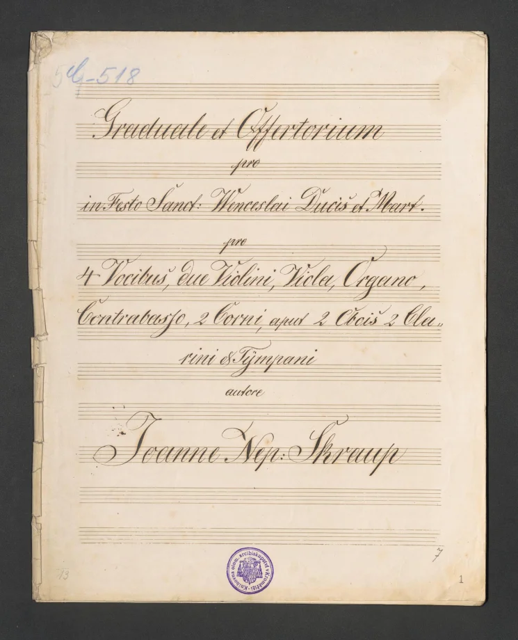 Graduale et Offertorium. Wenceslai Ducis et Mart