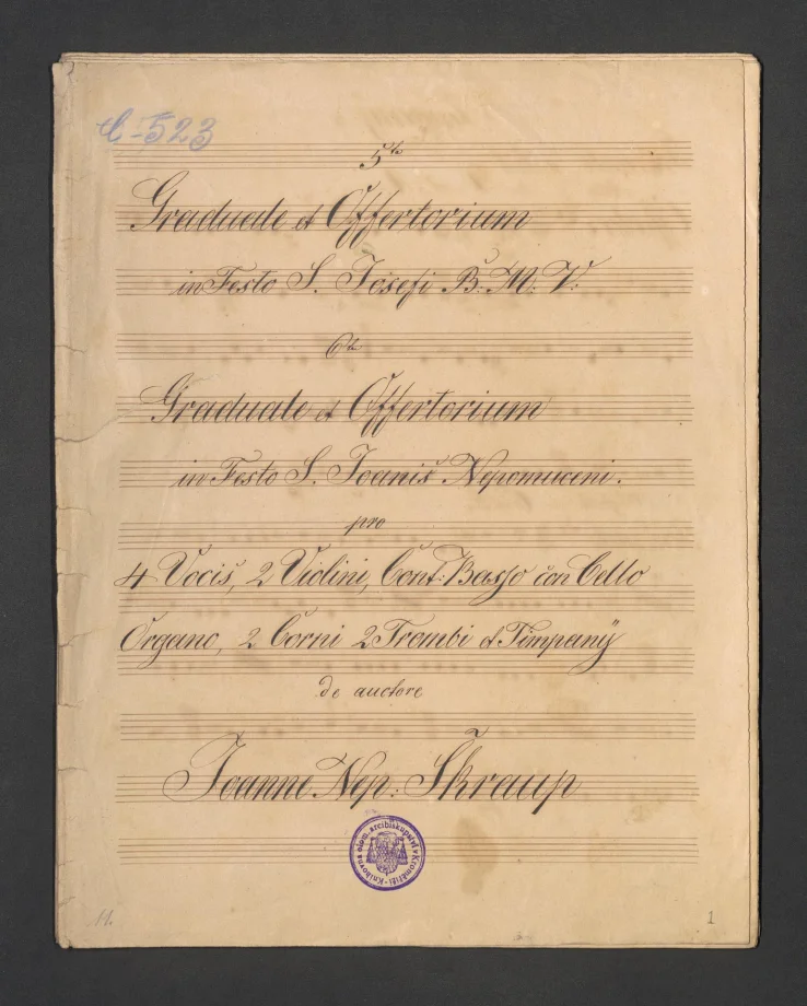 Graduale et Offertorium, in Festo S. Josefi B.M.V. ; Graduale et Offertorium, in Festo S. Joanis Nep.