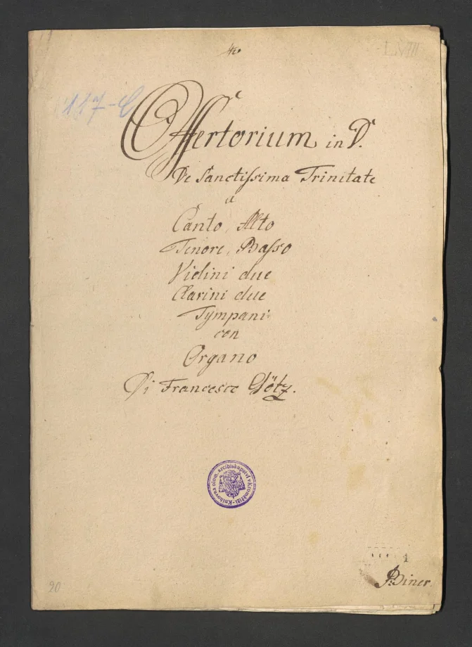 Offertorium in D. De Sanctissima Trinitate