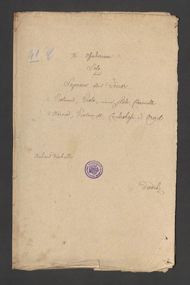 III. Offertorium
