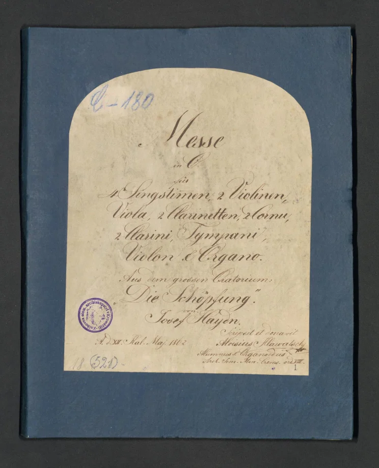 Messa in C (aus dem grossen. Oratorium "Dei Schöpfung"