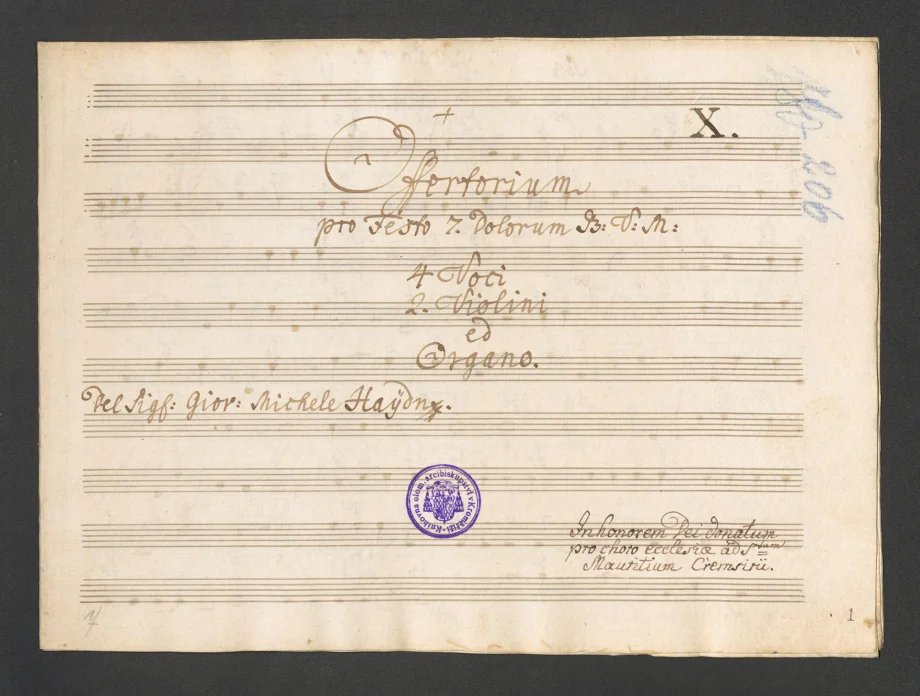 Offertorium pro Festo J. Dolorum B.V.M.