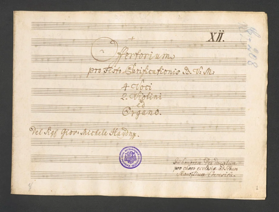 Offertorium pro Festo Puvificationis B.V.M.