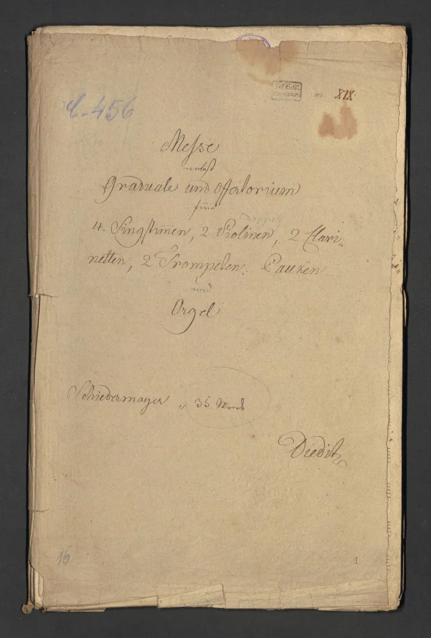 Messe nebel Graduale und Offertorium Op. 35