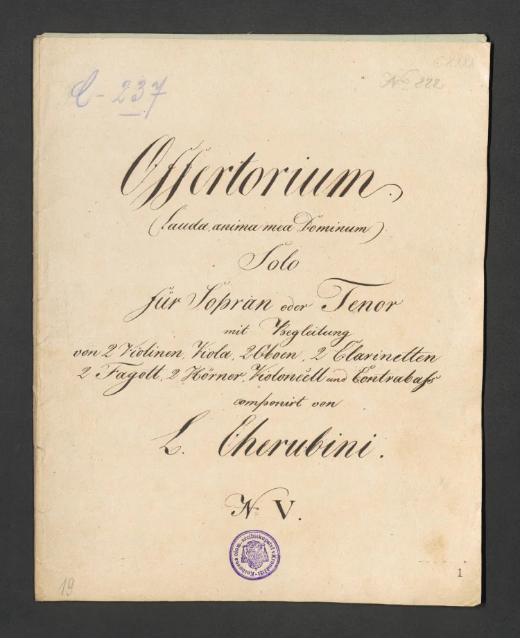 Offertorium (Lauda anima mea Dominum) N.V.