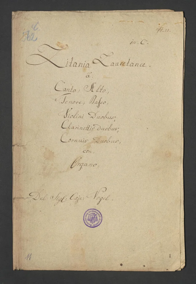 Litania Laurentanae, in C