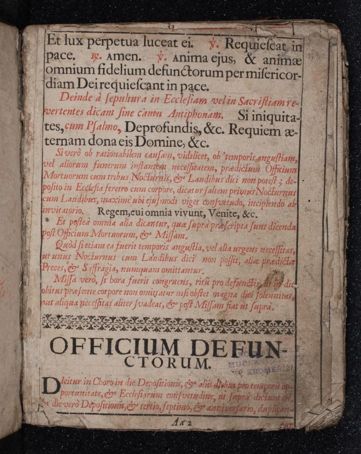 [OFFICIUM DEFUNCTORUM]