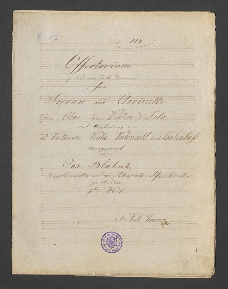 Offertorium (Clamari ad te Domine) Op. 9