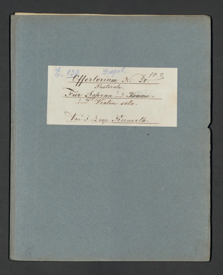 Offertorium et Graduale, Pastorale, No. 21