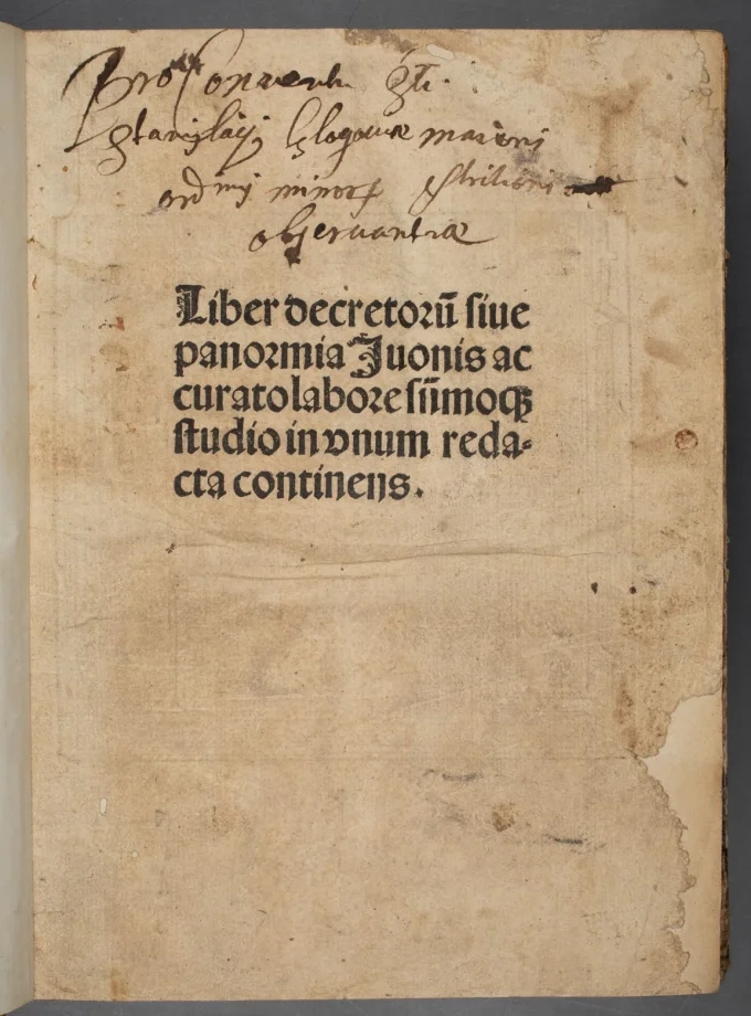 Liber decretorum, sive Panormia 